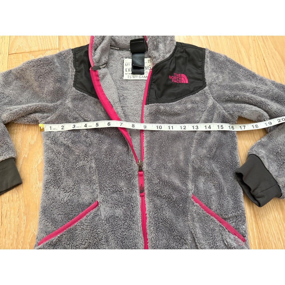 THE NORTH FACE Girls Hoodie Fleece Gorpcore Outdoorsy Warm‎ M 10/12 - Picture 6 of 9